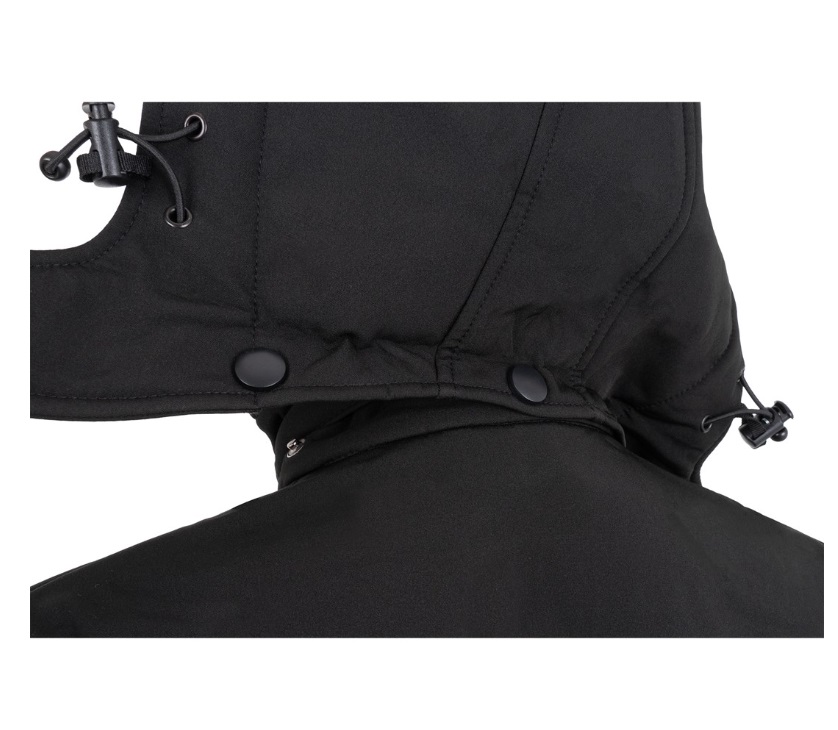 Male softshell sweatshirt with a detachable hood